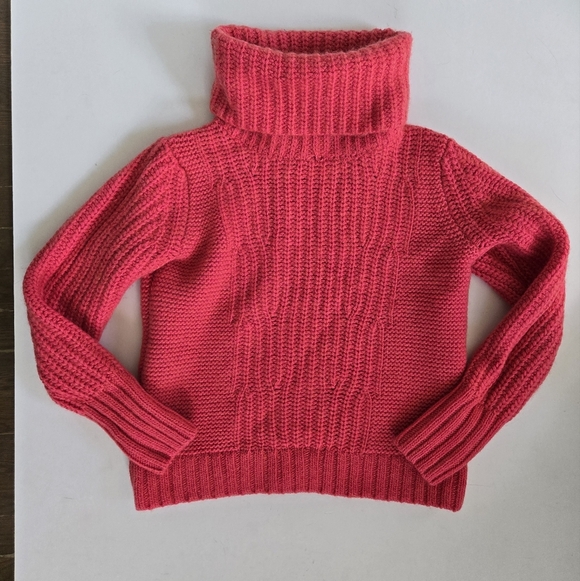 Banana Republic italien merino wool alpaca blend knit sweater turtle neck sz M - Picture 1 of 6